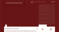 Desktop Screenshot of chaddeanconstruction.com